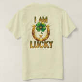 I Am Lucky - Bold Symbolisch T-Shirt Design (Design achterkant)