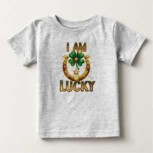 I Am Lucky - Bold Symbolisch T-Shirt Design