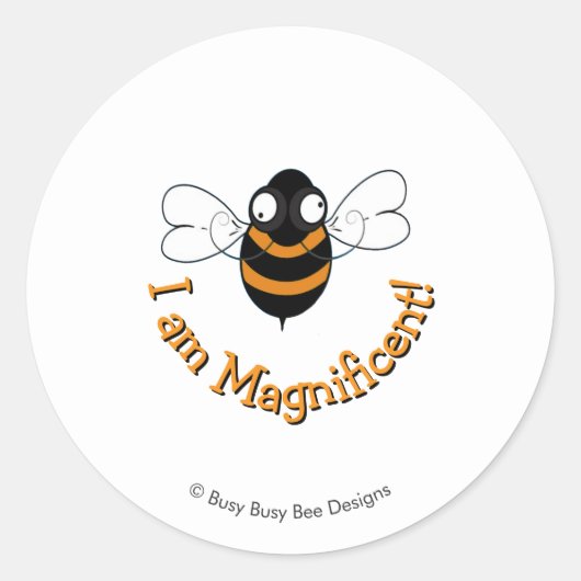I Am Magnificent Sticker (Voorkant)