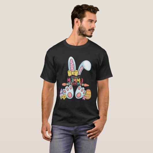 I am Mamma Bunny Easter Day Egg Women T-shirt (Voorkant volledig)