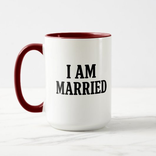 I Am Married Funny - cadeau voor koppels Mok (Links)