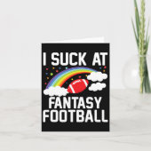 I Am Momma Mannen Fantasy Football Loser - Zwart Kaart (Voorkant)