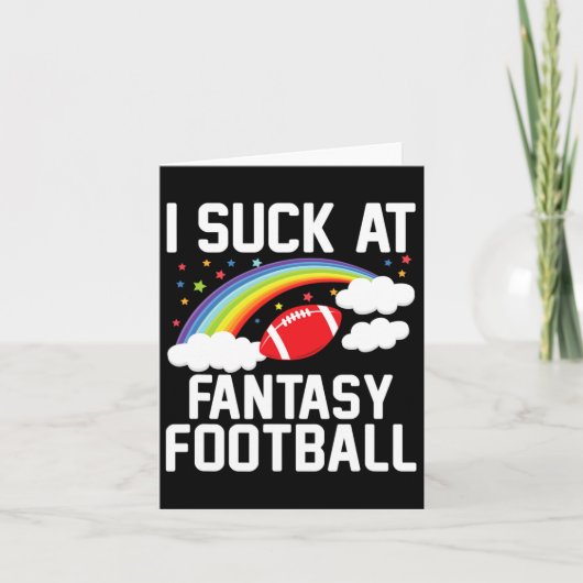 I Am Momma Mannen Fantasy Football Loser - Zwart Kaart (Voorkant)