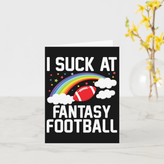 I Am Momma Mannen Fantasy Football Loser - Zwart Kaart (Gele Bloem)