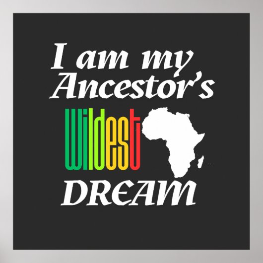 I am My Ancestor's Wildest Dream | Poster (Voorkant)