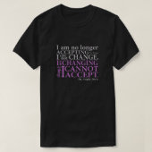I am no longer accepting Fitted T-shirt (Design voorkant)