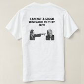 I Am Not A Crook T-Shirt (Design achterkant)