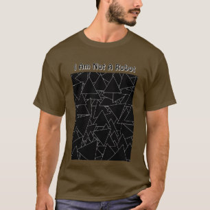 I Am Not A Robot Heren Bruin T-shirt
