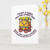 I Am Not A Snack I'm A Full Street Taco Messy Kaart (Gele Bloem)