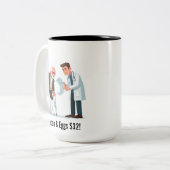 I am NOT Paying THIS!  Tweekleurige Koffiemok (Voorkant links)