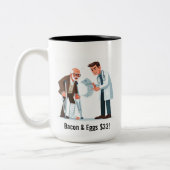 I am NOT Paying THIS!  Tweekleurige Koffiemok (Links)