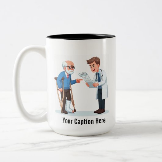 I am NOT Paying THIS!  Tweekleurige Koffiemok (Links)