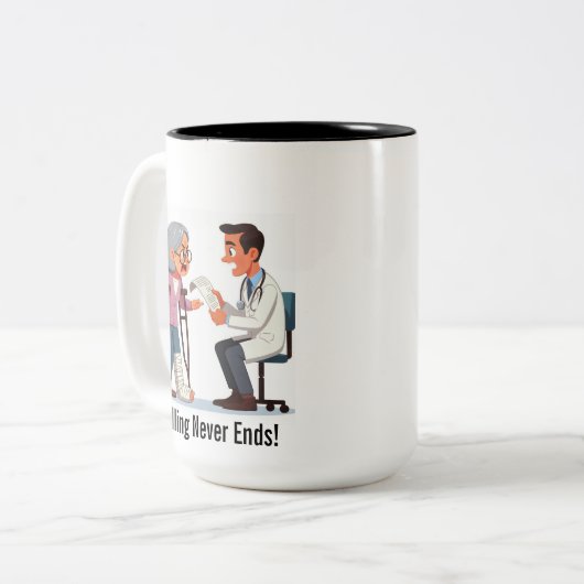 I am NOT Paying THIS!  Tweekleurige Koffiemok (Voorkant links)