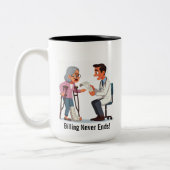 I am NOT Paying THIS!  Tweekleurige Koffiemok (Links)