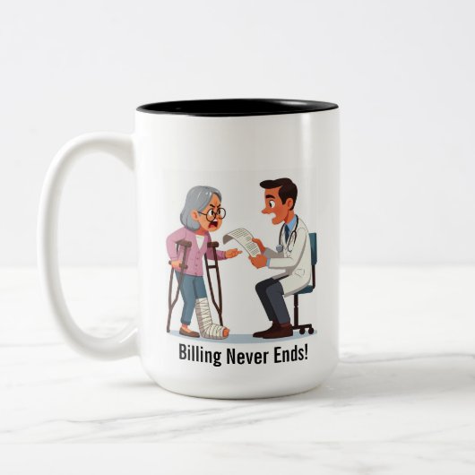 I am NOT Paying THIS!  Tweekleurige Koffiemok (Links)