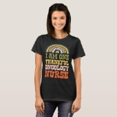 I Am One Thankful Oncology Nurse Bohemian Thanksgi T-shirt (Voorkant volledig)