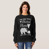 I Am One Truly Blessed Mom Bear & Baby Cub Mom Trui (Voorkant volledig)