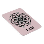 *~* "I AM" Paars Black Grey Mandala Crown Chakra Magneet (Rechterzijde)