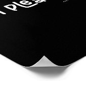 I Am Pleasant , Funny Humor Apparel Joke Gag  Poster (Hoek)