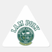 I AM POLY Classic Triangle Sticker (Voorkant)