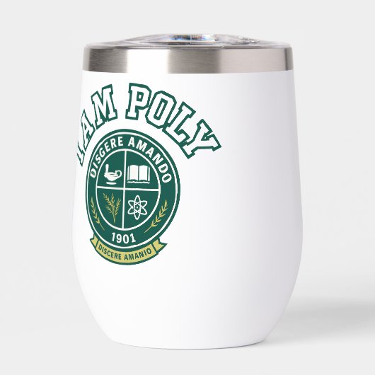 I AM POLY Thermal Wine Tumbler (Voorkant)