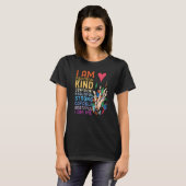 I am Powerful Kind Confident Beautiful Strong Capa T-shirt (Voorkant volledig)