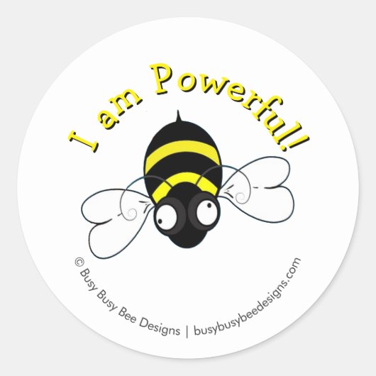 I Am Powerful Sticker (Voorkant)