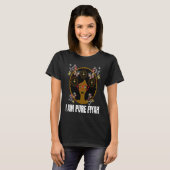 I Am Pure Fiyah  Empowered Black Queen With Glasse T-shirt (Voorkant volledig)
