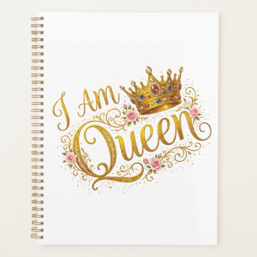 I Am Queen Gouden Kroon Bloemendesign | Planners (Voorkant)