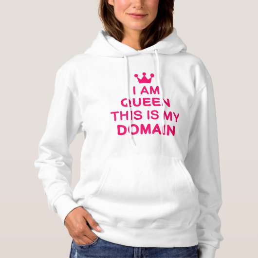 I am queen this is my domain hoodie (Voorkant)