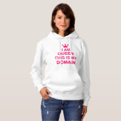I am queen this is my domain hoodie (Voorkant volledig)
