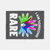 I Am Rare Disease Awareness Shirt - Rare Disease D Fleece Deken (Voorkant (Horizontaal))