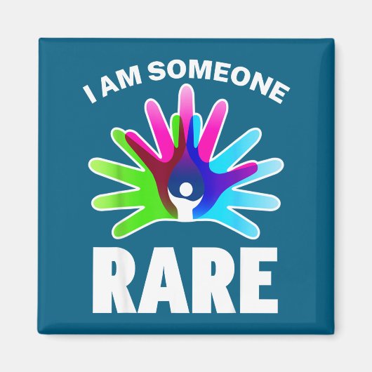 I Am Rare Disease Awareness Shirt - Rare Disease D Magneet (Voorkant)