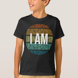 I AM Retro Positive Affirmations Mental Health Awa T-shirt