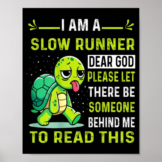 I Am Runner Dear God Please Let There Be Someone F Poster (Voorkant)