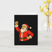 I Am Santifa Santa Claus Anti Fascism Christmas Au Kaart (Gele Bloem)