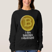 I Am Satoshi Nakamoto Bitcoin NFT Cryptocurrency Trui (Voorkant)