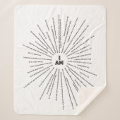 I AM Scriptures Sherpa Blanket () Deken (Voorkant)