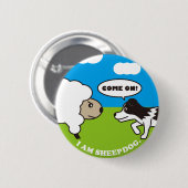 I AM SEEPDOG. 缶バッチ RONDE BUTTON 5,7 CM (Voorkant /achterkant)