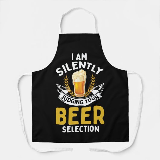 I Am Silently Judging Your Beer Selection Schort (Voorkant)