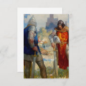 "I Am Sir Lancelot du Lake" door NC Wyeth Bedankkaart (Voorkant / Achterkant)