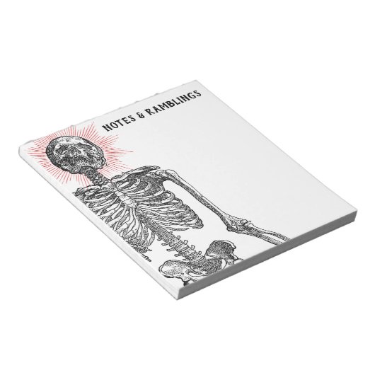 I am Skeleton! Notepad Notitieblok (Schuin)