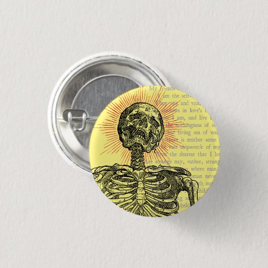 I am Skeleton! Ronde Button 3,2 Cm (Voorkant /achterkant)