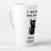 i am small and sensitive but also fight me cat kni latte mok (Linkerhoek)