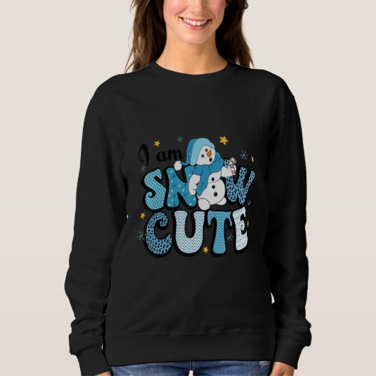 I Am Snow Cute Winter Snowman Christmas Trui (Voorkant)