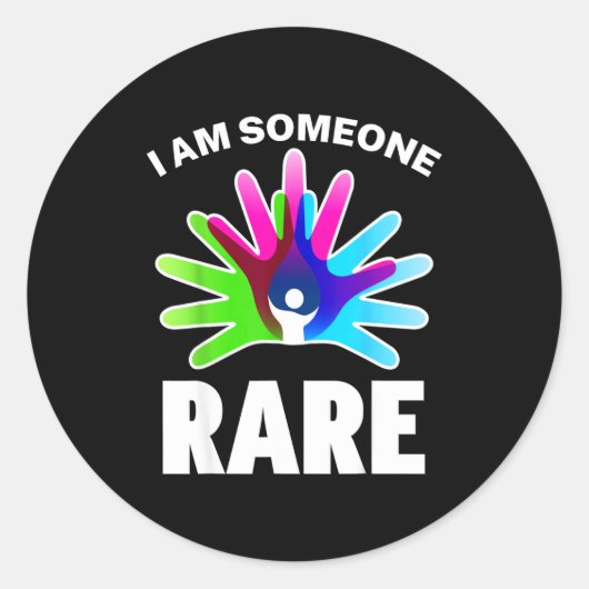 I Am Someone Rare Disease Awareness - Rare Disease Ronde Sticker (Voorkant)