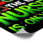 I Am Sorry The Nice Nurse Is On Vacation Funny Chr Poster (Hoek)