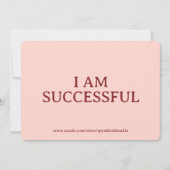 I am successful Card, Custom Gift for Her & Friend Feestdagenkaart (Voorkant)