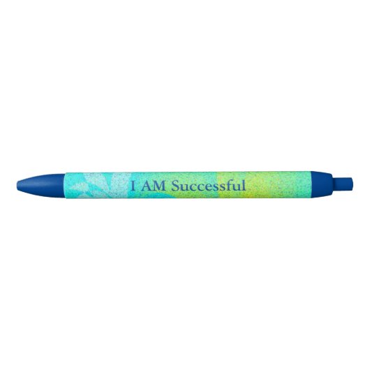 "I AM Successful" Pen, zwarte inkt Pen (Voorkant)