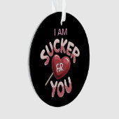 I Am Sucker for You Groovy Valentijns Matching Ornament (voorkant)